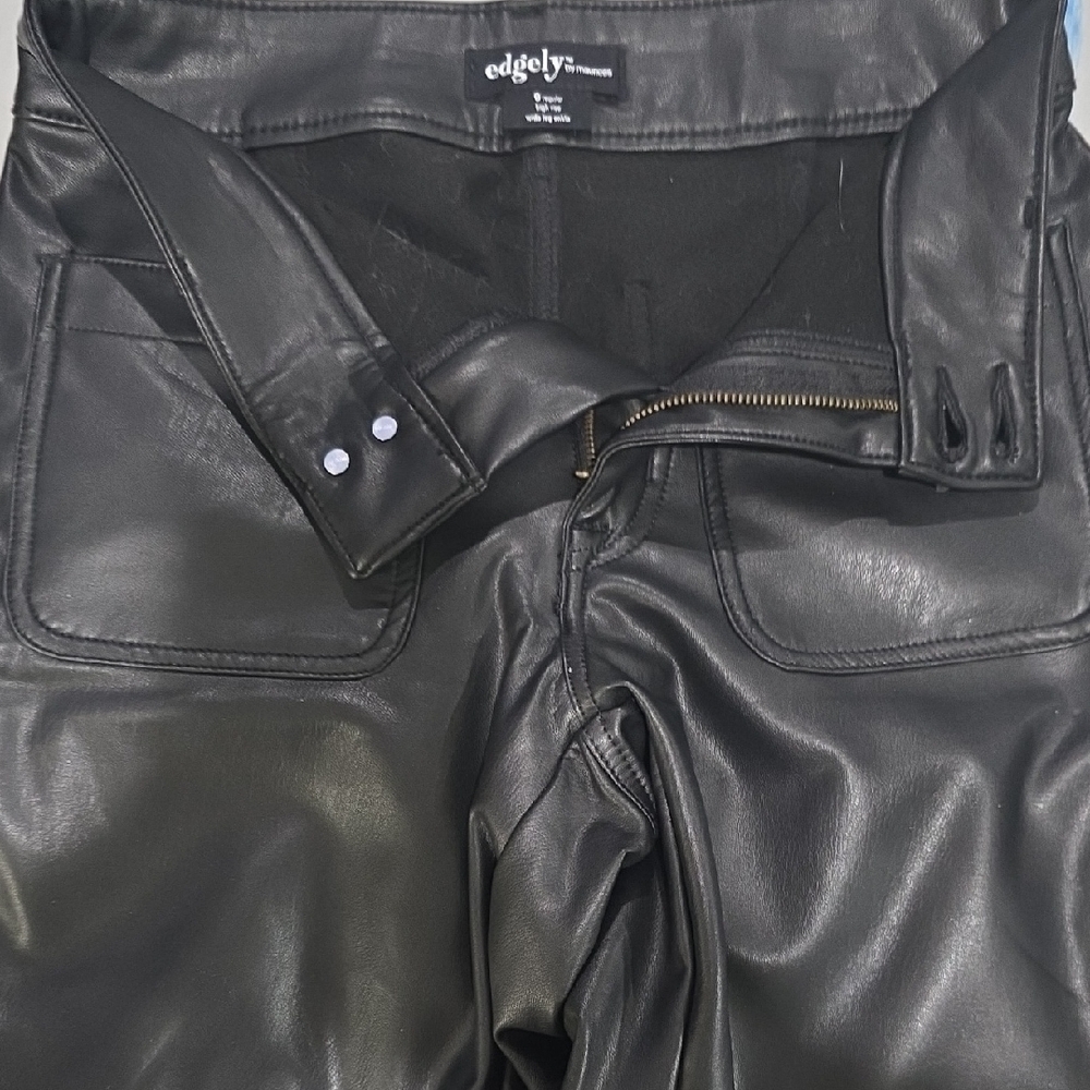 Edgely By Maurices Black Leather Trousers